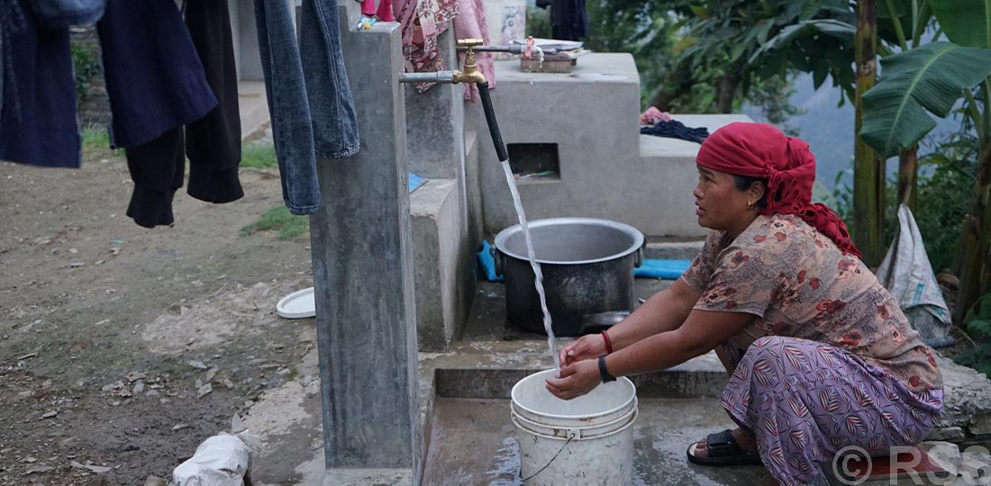 डाडागाउँमा ‘एक घर, एक धारा’