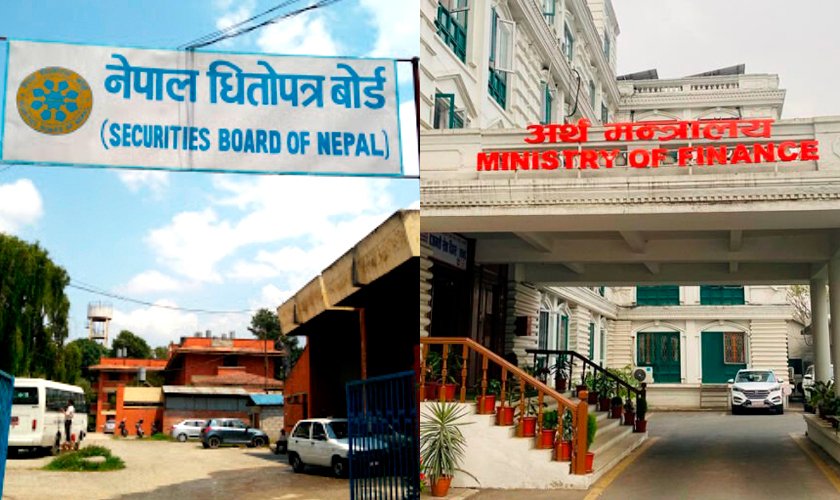  धितोपत्र बोर्डले अर्थ मन्त्रालयलाई गर्‍यो ३ बुँदे सिफारिस