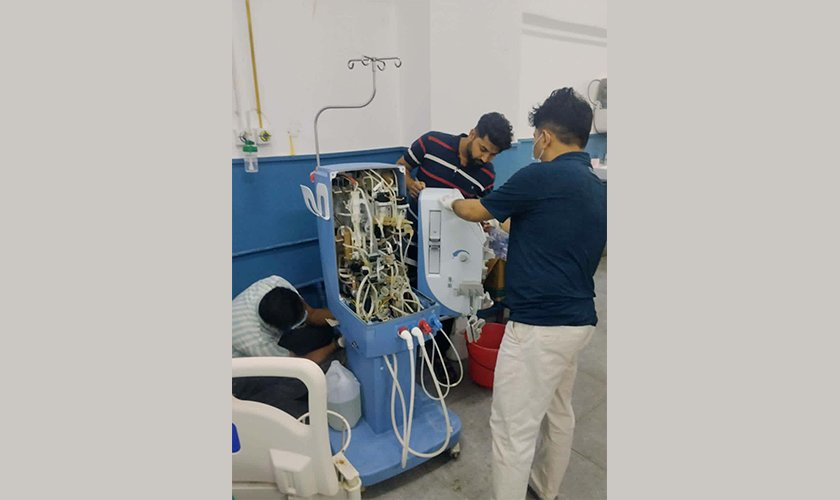 Rapti Health Science Institute Restores Hemodialysis Machines