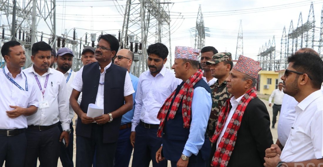 ऊर्जामन्त्री खड्काद्वारा ढल्केबर सवस्टेशनको निरीक्षण