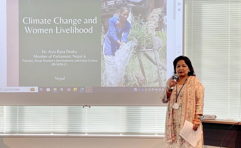 जलवायु परिवर्तनको असर नेपालका महिलामा बढी : आरजु राणा