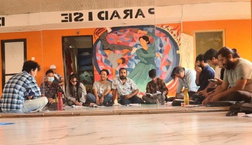शिल्पी थिएटरमा मञ्चन हुँदै नाटक ‘ह राम पण्डित’