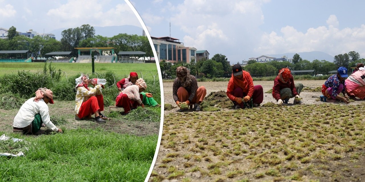 Tundikhel Greening Program Underway