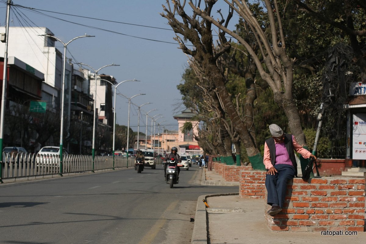 Durbar Marg, Footpath expansion (8)