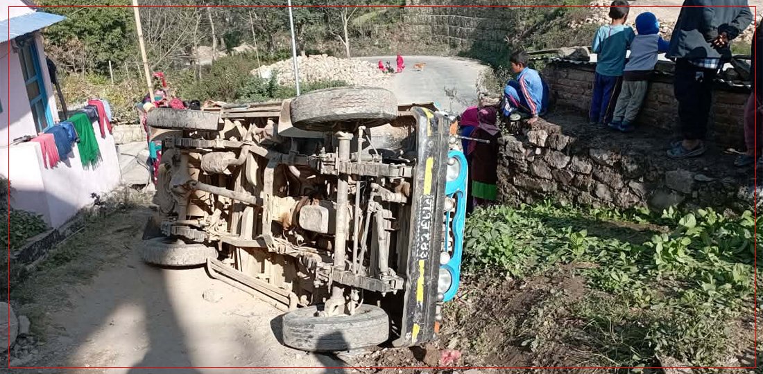 सल्यानमा सफारी गाडी दुर्घटना हुँदा ६ जना घाइते