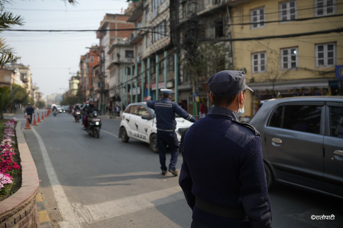 Election police on Duty Kathmandu traffic (5)