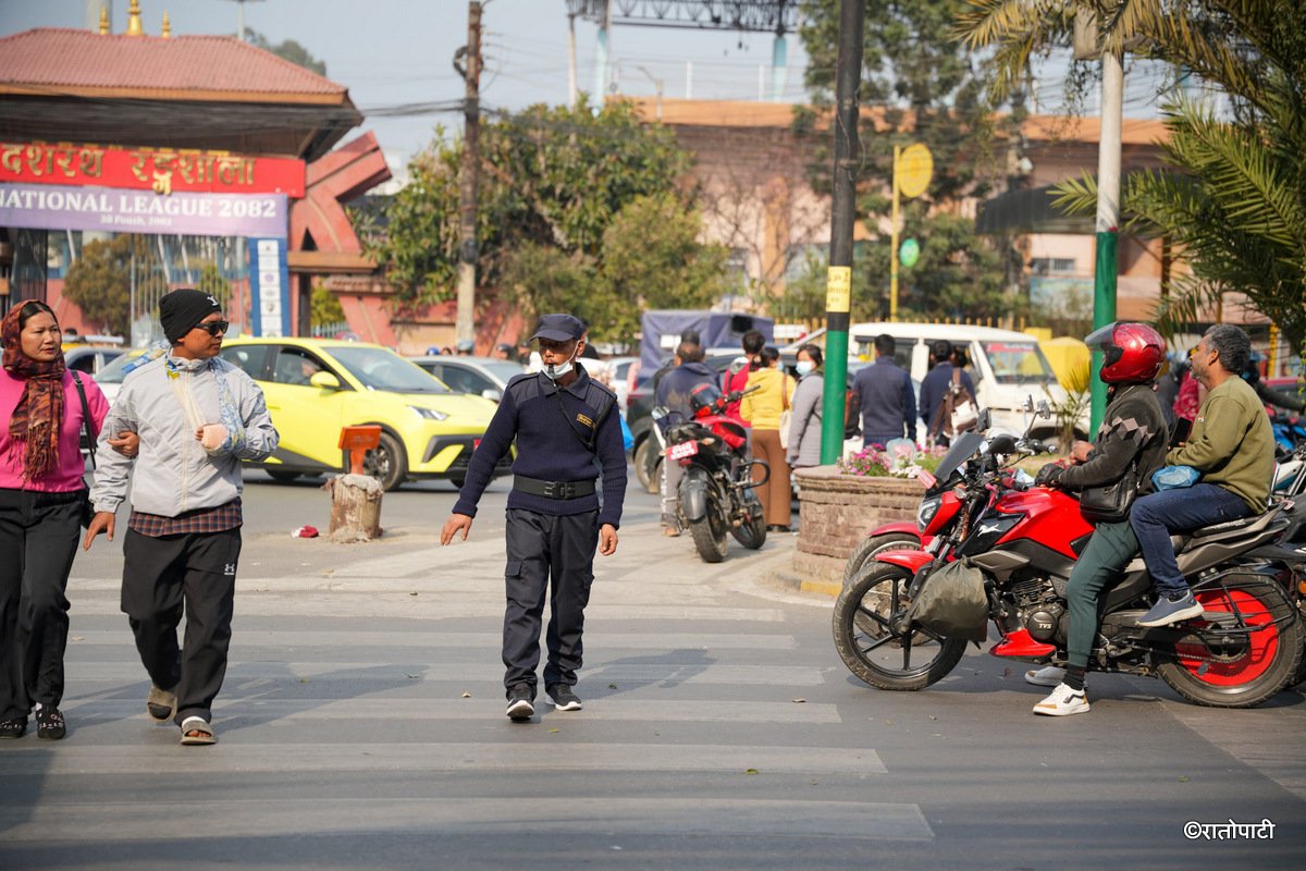 Election police on Duty Kathmandu traffic (6)