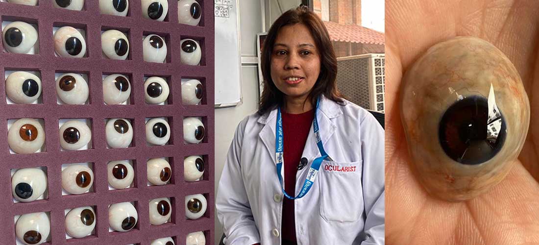   दृष्टि गुमाएकाहरूले तिलगंगा अस्पतालमा यसरी राख्न सक्छन् कृत्रिम आँखा (भिडियोसहित)