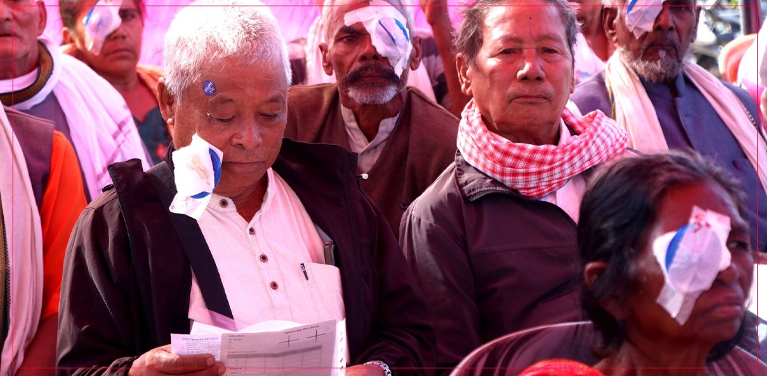   निःशुल्क शिविरमा ३६१ जनाको आँखाको शल्यक्रिया