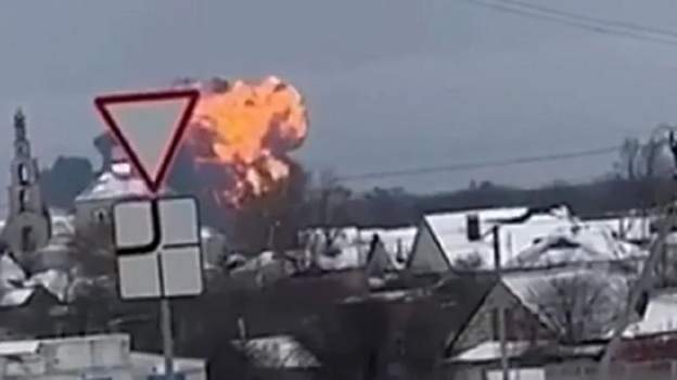 युक्रेनले सैन्य विमान खसालेको रुसको आरोप