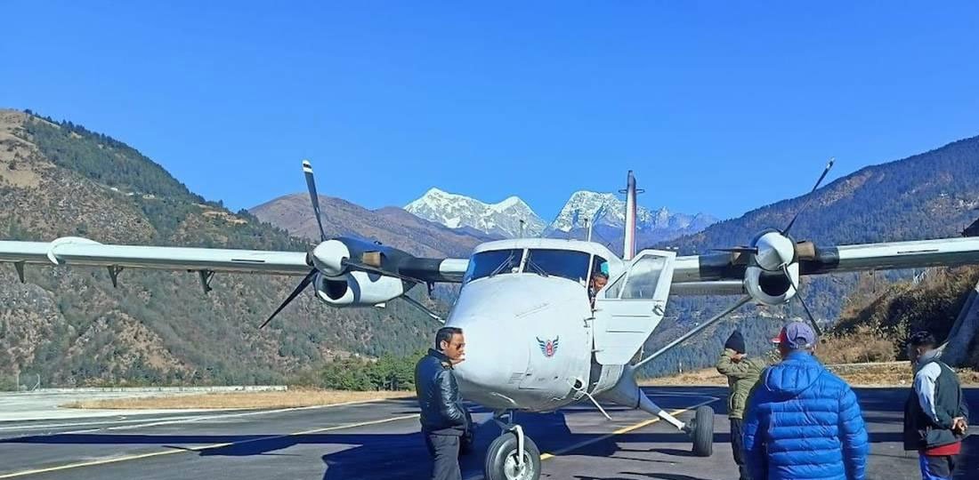   फाप्लु विमानस्थलमा १७ दिनपछि उडान