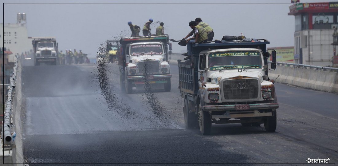 ग्वार्को फ्लाइओभरको काम अन्तिम चरणमा (तस्बिरहरू)