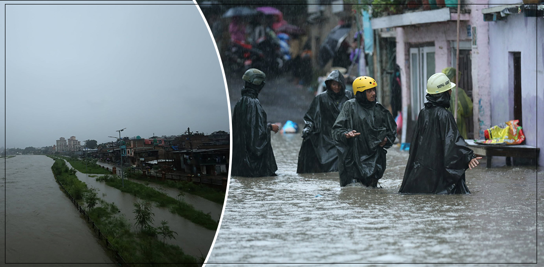   बागमती किनारका बस्ती डुबानमा, सेना परिचालन (तस्बिरहरू)