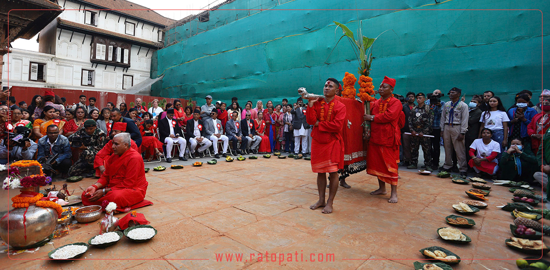 दसैँघरमा भित्र्याइयो फूलपाती, तस्बिरहरू