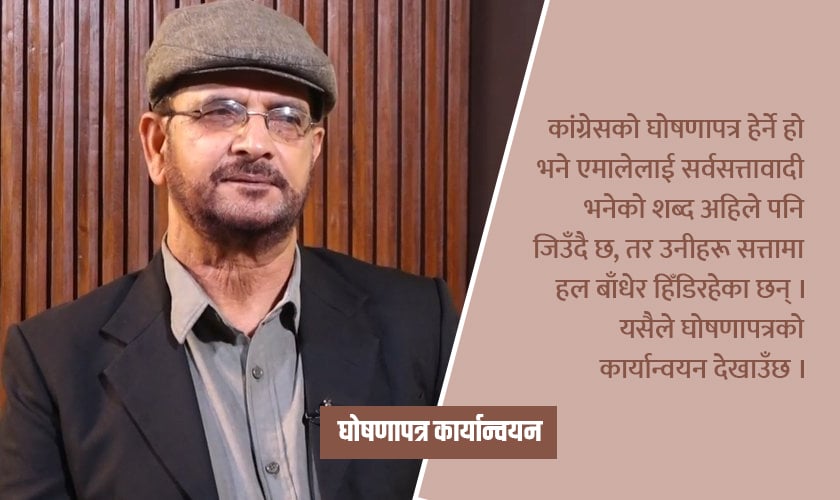 ‘मनोभावका आधारमा लेखिने घोषणापत्रको अर्थ र औचित्य देखिँदैन’