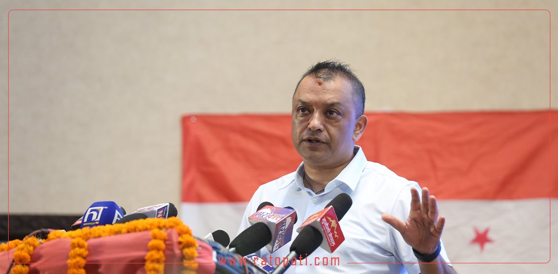 प्रधानमन्त्रीलाई कालो चस्मा र वस्त्र लगाउन छुट छ, काला कर्तुत गर्न छुट छैन : गगन थापा