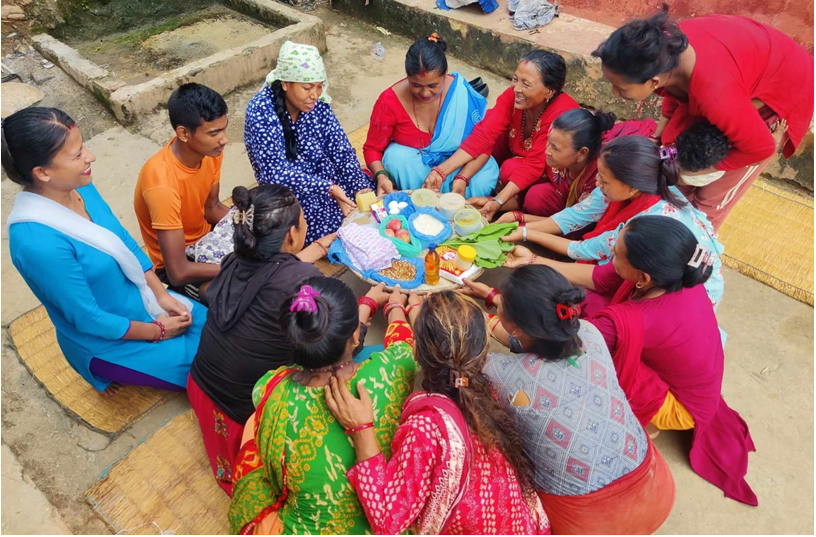 आमा समूहले सुरू गरे गर्भवती पोषण नाङ्लो कार्यक्रम