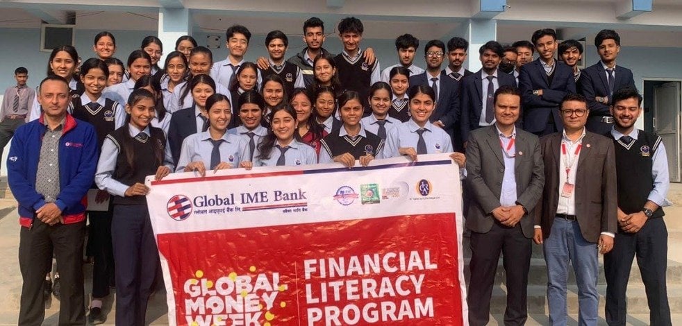 ग्लोबल आइएमई बैंकद्वारा ग्लोबल मनी विकको अवसरमा सात वटै प्रदेशमा विद्यार्थी लक्षित वित्तीय साक्षरता कार्यक्रम आयोजना