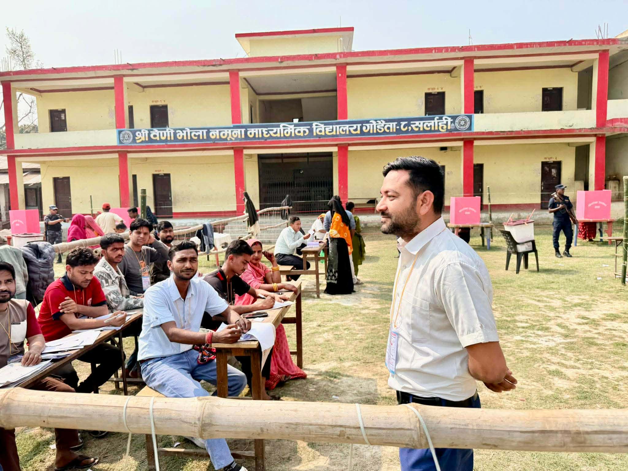 Voter Turnout Reaches 25% at Polling Station in Sarlahi-4 Constituency