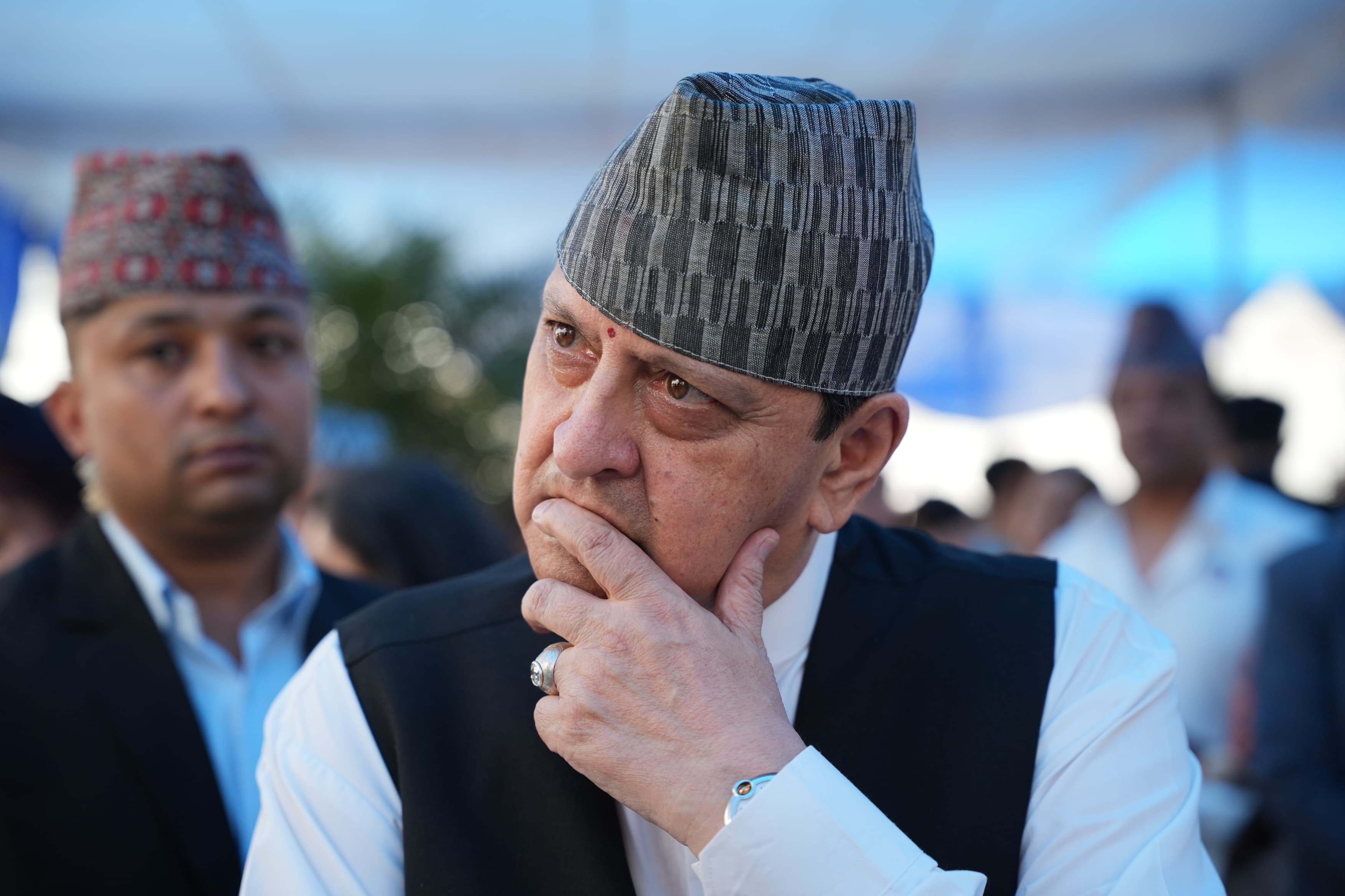 Former King Gyanendra Departs Jhapa for Kathmandu via Helicopter