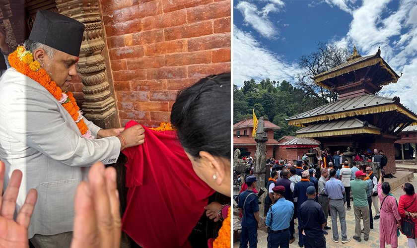 इचङ्गुनारायण मन्दिरको पुनर्निर्माणको काम सम्पन्न