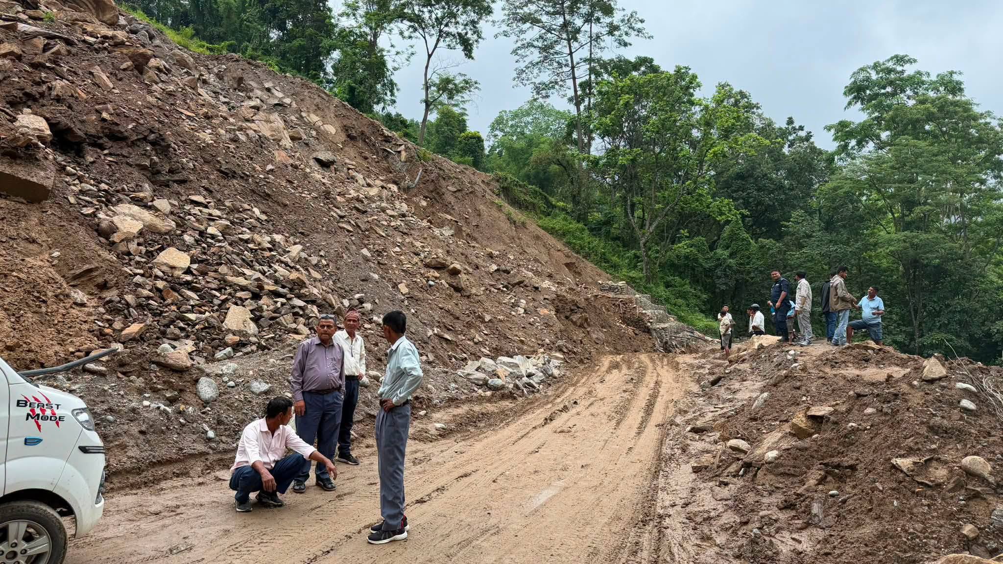 Koshi and Bagmati Province Highways Blocked Due to Landslides and Road Repairs