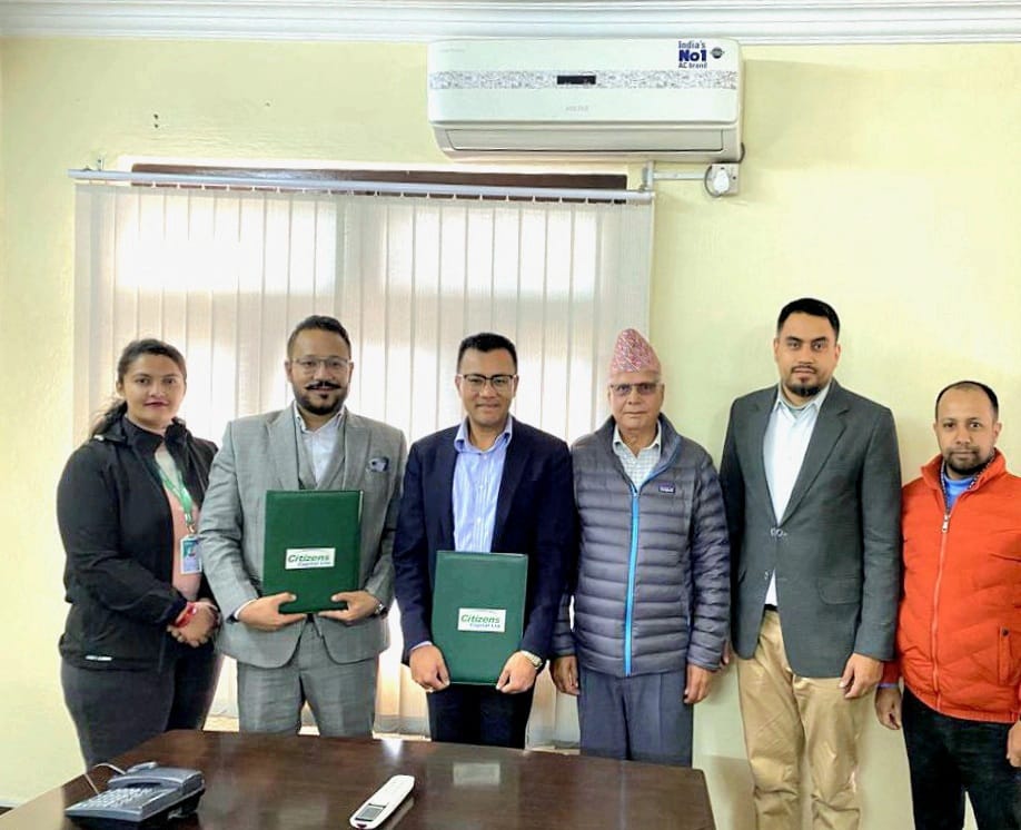   सिटिजन्स क्यापिटल र युनाइटेड मेवा खोला हाइडोपावरबीच शेयर निष्काशन सम्बन्धी सम्झौता
