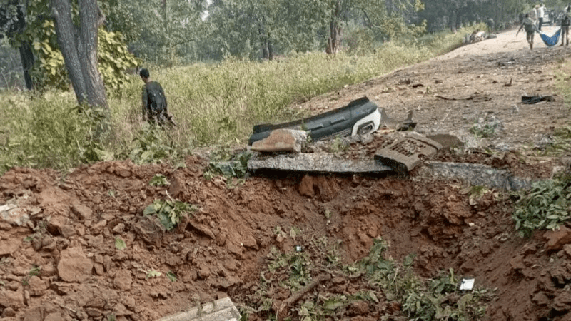 सन्दिग्ध माओवादीको आक्रमणमा छत्तीसगढमा ९ सुरक्षाकर्मीको मृत्यु