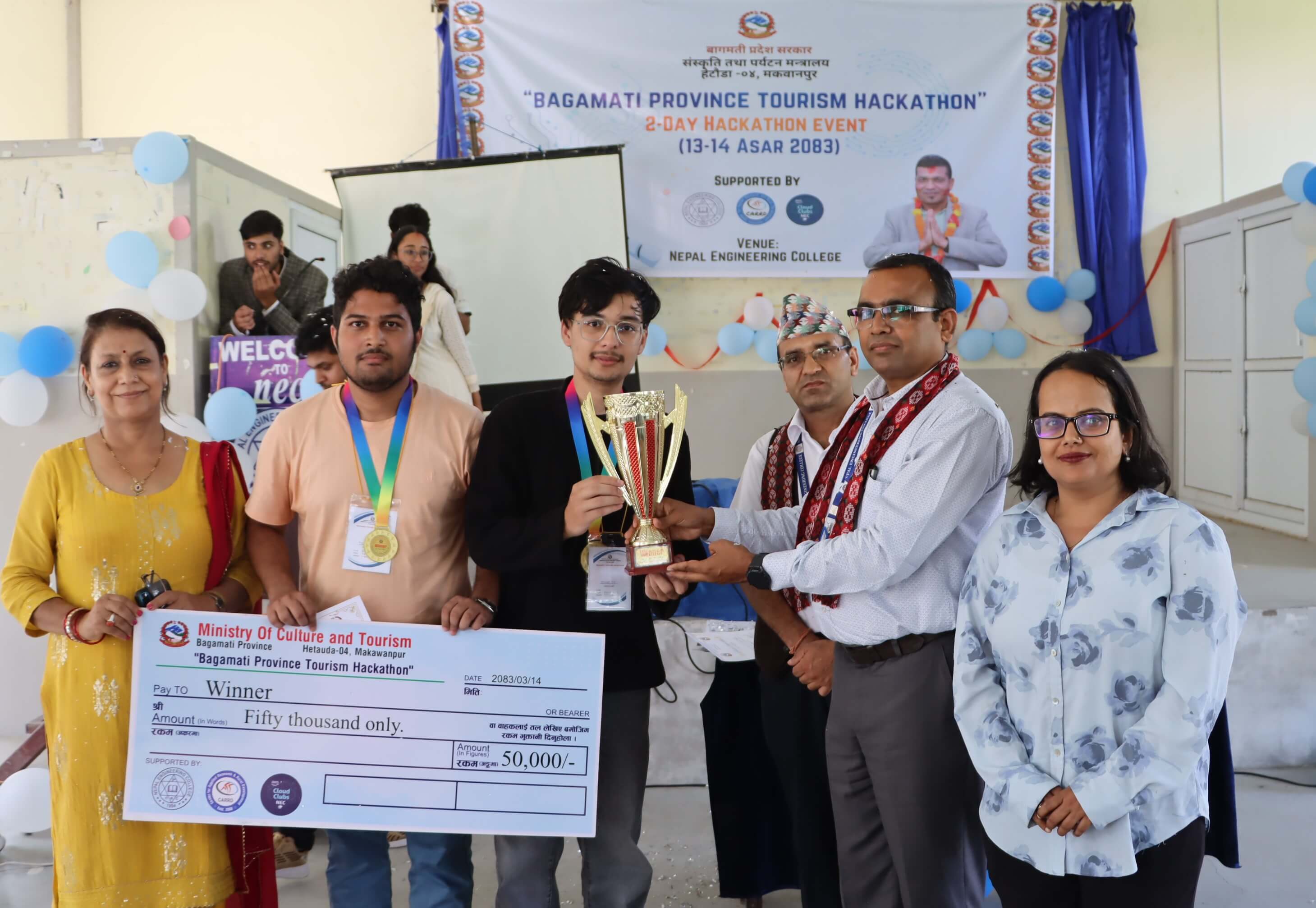 २७ टोलीलाई पछि पार्दै ‘द इभिल्स’ बन्यो पर्यटन ह्याकाथनको विजेता