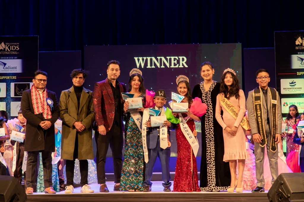   ‘मिलिनियम किड्स इन्टरनेशनल २०२४’ विजेता भए आइभान, इलोना र स्मारिका