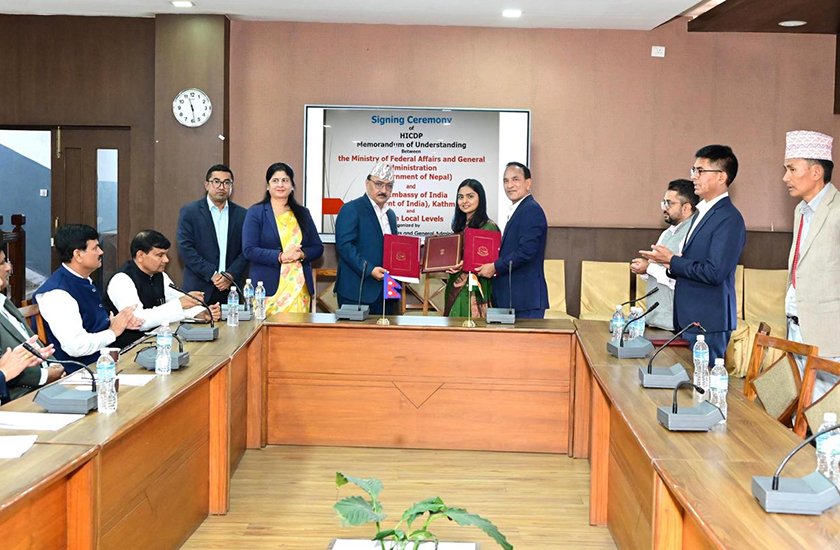   सात परियोजनाका लागि नेपाल-भारतबिच समझदारी पत्रमा हस्ताक्षर