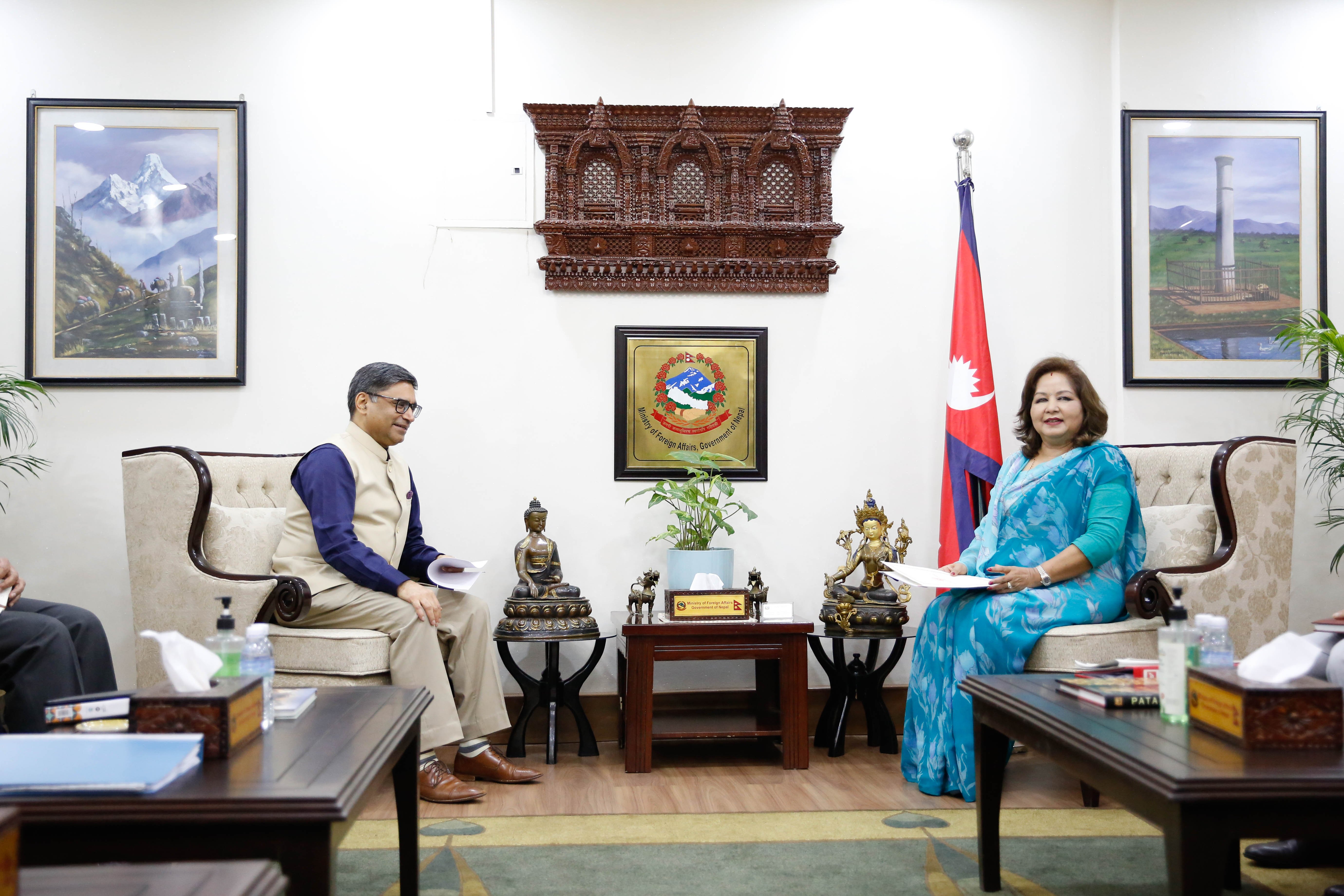 Indian foreign secretary and foreign Minister of Nepal Arju Deuwa Rana_-826
