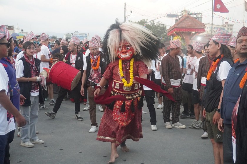 लाखेनाचसहित समापन भयो ललितपुरको इन्द्रजात्रा