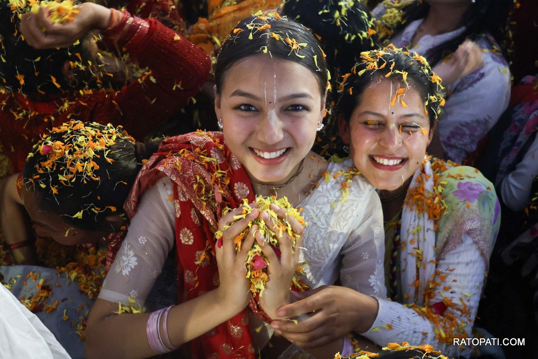 Iskcon Nepal, Flower Holi.-875