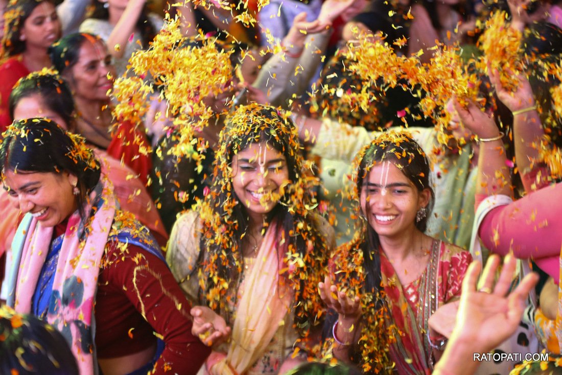 Iskcon Nepal, Flower Holi.-876