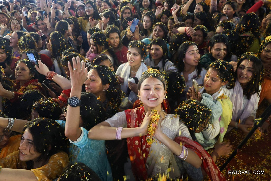 Iskcon Nepal, Flower Holi.-881