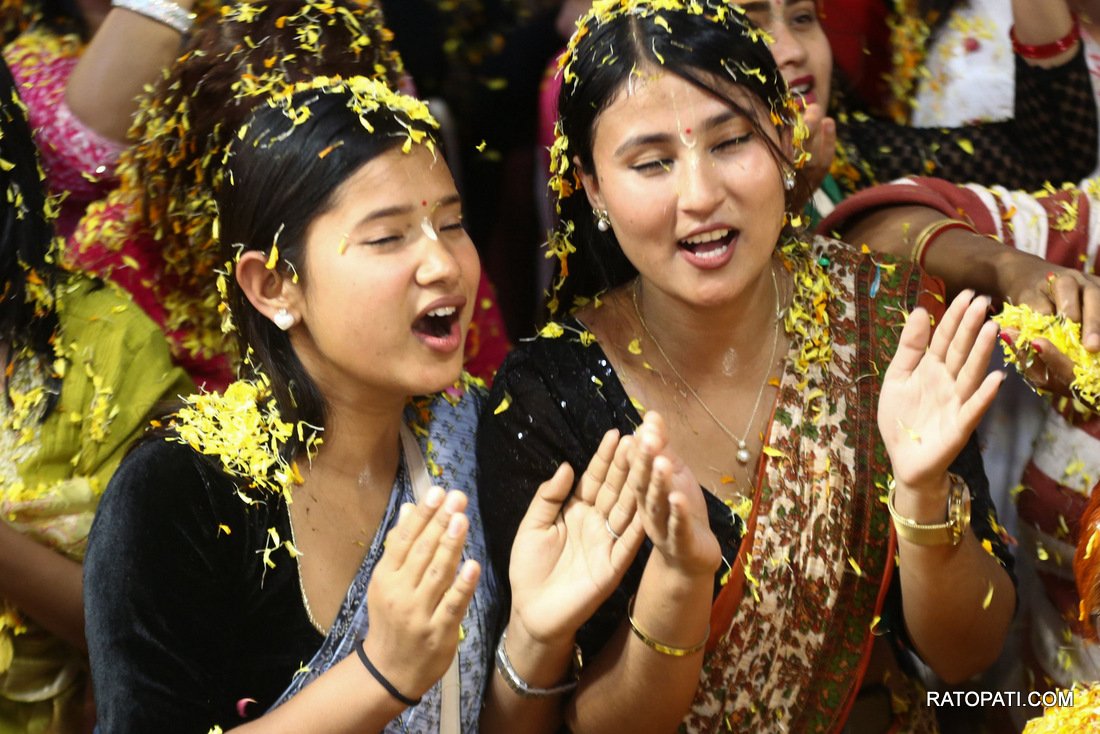 Iskcon Nepal, Flower Holi.-884