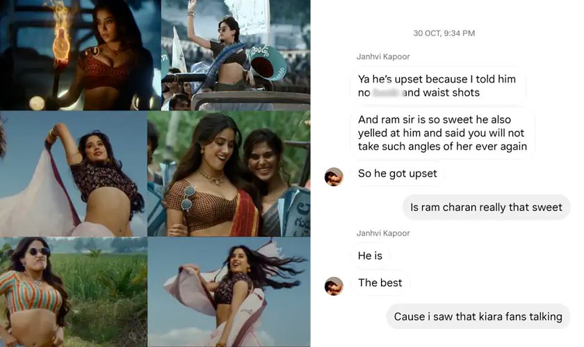 Janhvi Kapoor's Alleged Chat Leaked Amidst 'Peddi' Controversy; Ram Charan Supports Actress