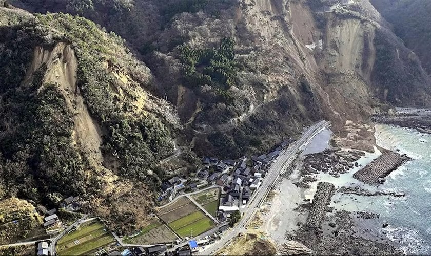 जनवरी १ को भूकम्पले जापानमा १३ फिट माथि उठ्यो जमिन