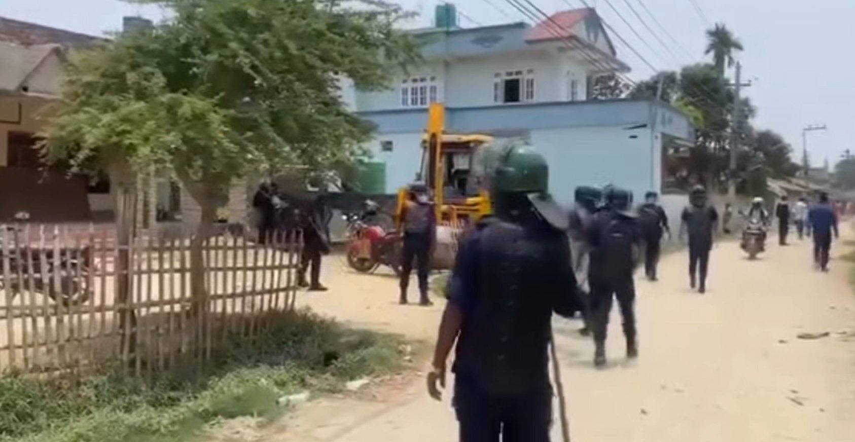 Two Arrested in Sarlahi for Attacking Police and Fleeing with Tractor