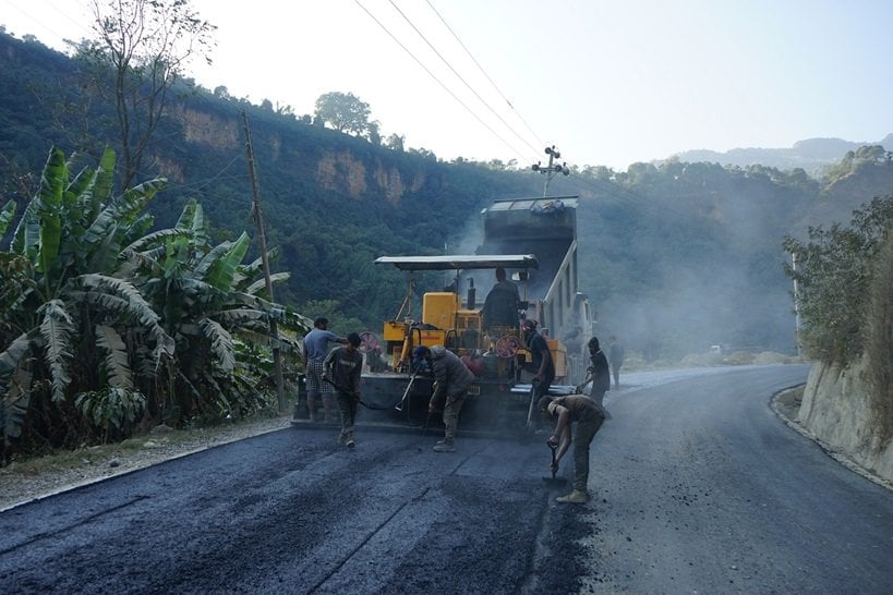 मुग्लिन–पोखरा सडक स्तरोन्नतिः ७३ किलोमिटर कालोपत्र