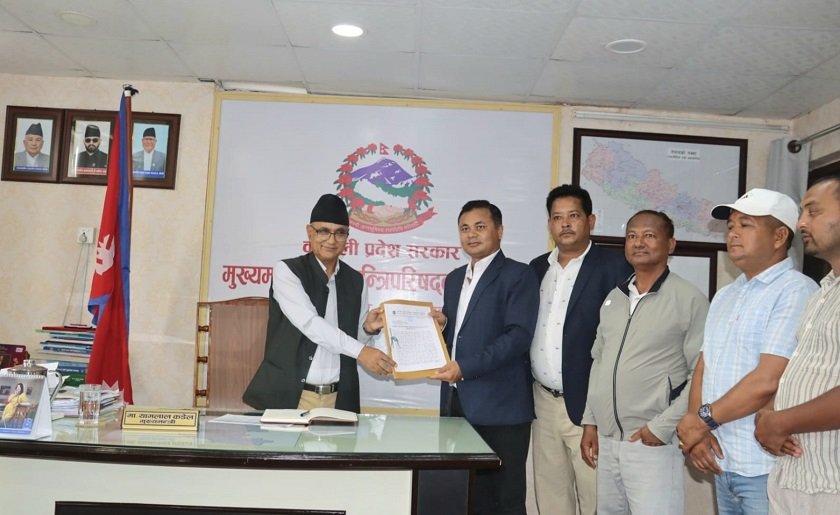 मुख्यमन्त्रीलाई पत्रः मूल्य समायोजन नगरिए निर्माण कार्य ठप्प पार्ने चेतावनी