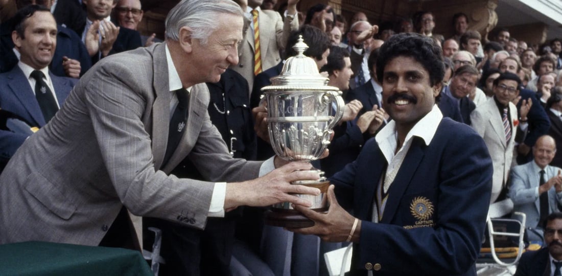 कपिल देवको नेतृत्वमा भारतले पहिलो पटक उपाधि जितेको तेस्रो विश्वकप