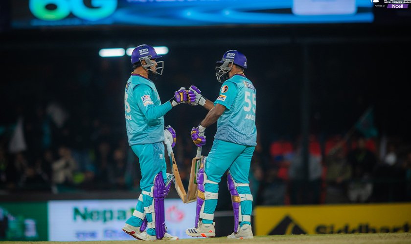 करनको विष्फोटिङ ब्याटिङ, काठमाडौँले लुम्बिनीलाई दियो १५८ रनको लक्ष्य
