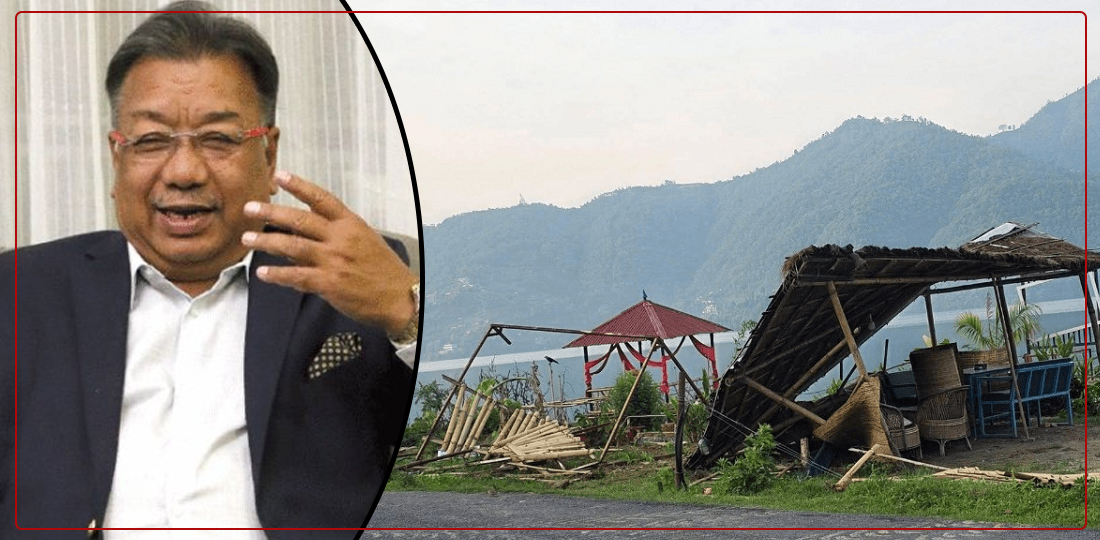 Karna Shakya Disputes Demolition of Waterfront Resort Amid Phewa Lake Compliance Enforcement