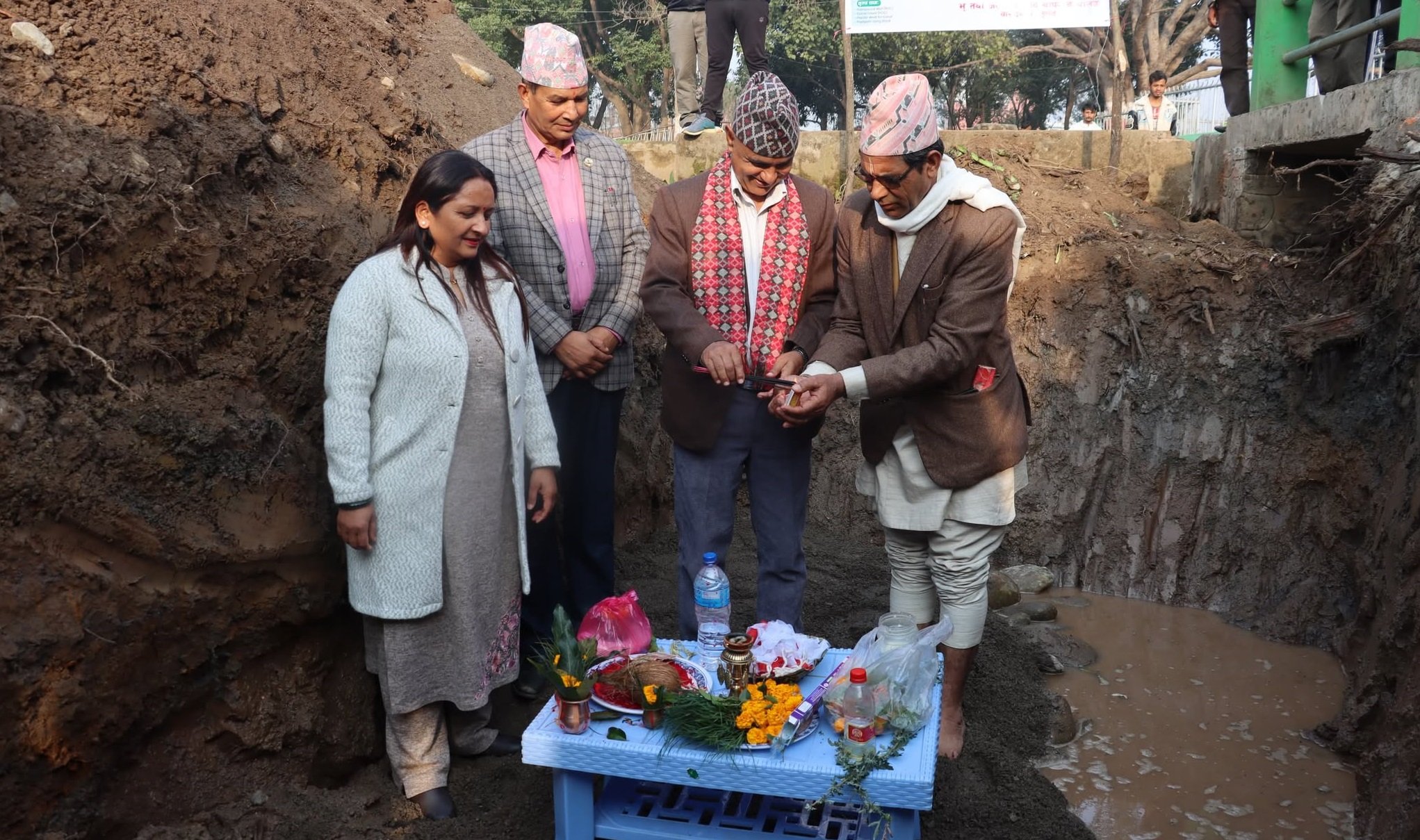 पानीको स्रोत संरक्षण र चराहरूका लागि बुलबुलेमा अर्को ताल निर्माण गरिँदै