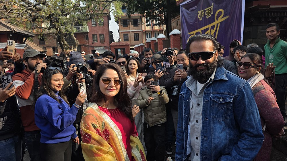 Filming Begins for Nepali Movie 'Kasturi' Starring Nikhil Upreti and Barsha Siwakoti