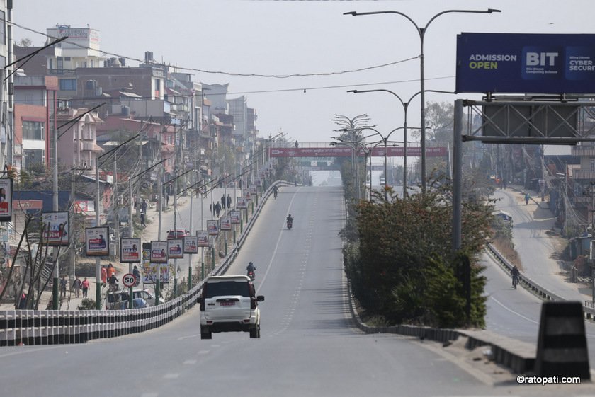 Kathamndu Road in Election Day (10)