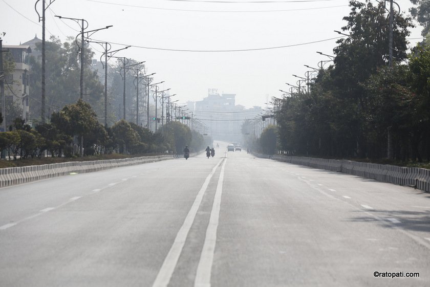 Kathamndu Road in Election Day (8)