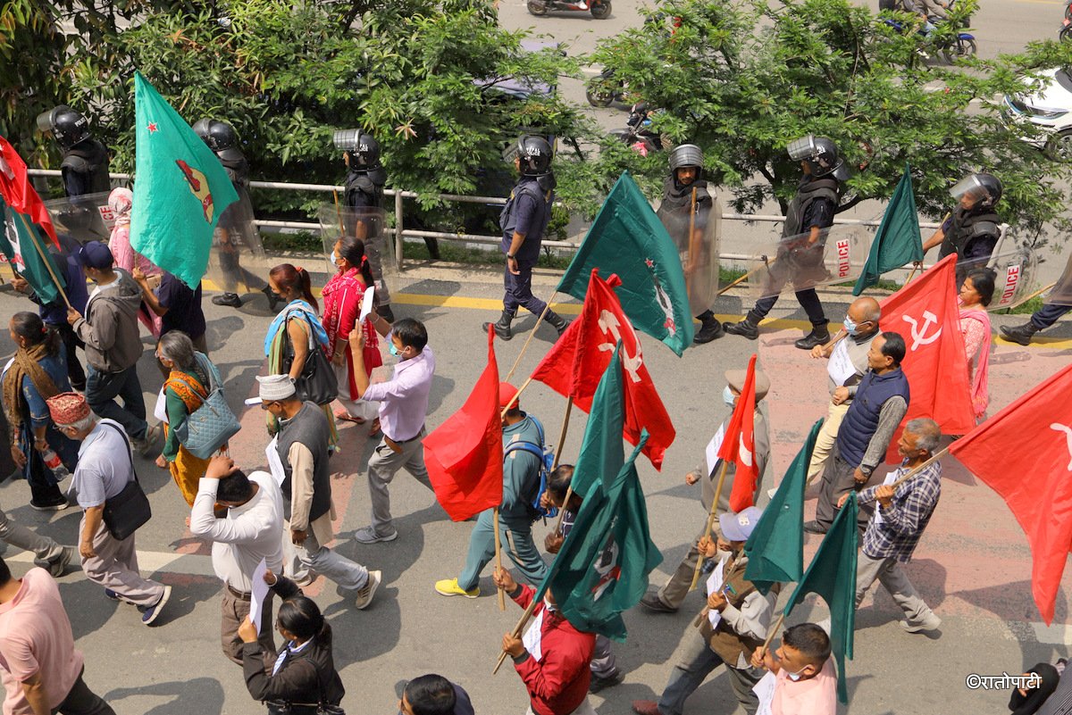 Kendriya Sangharsa Samitiko protest_NPL (10)